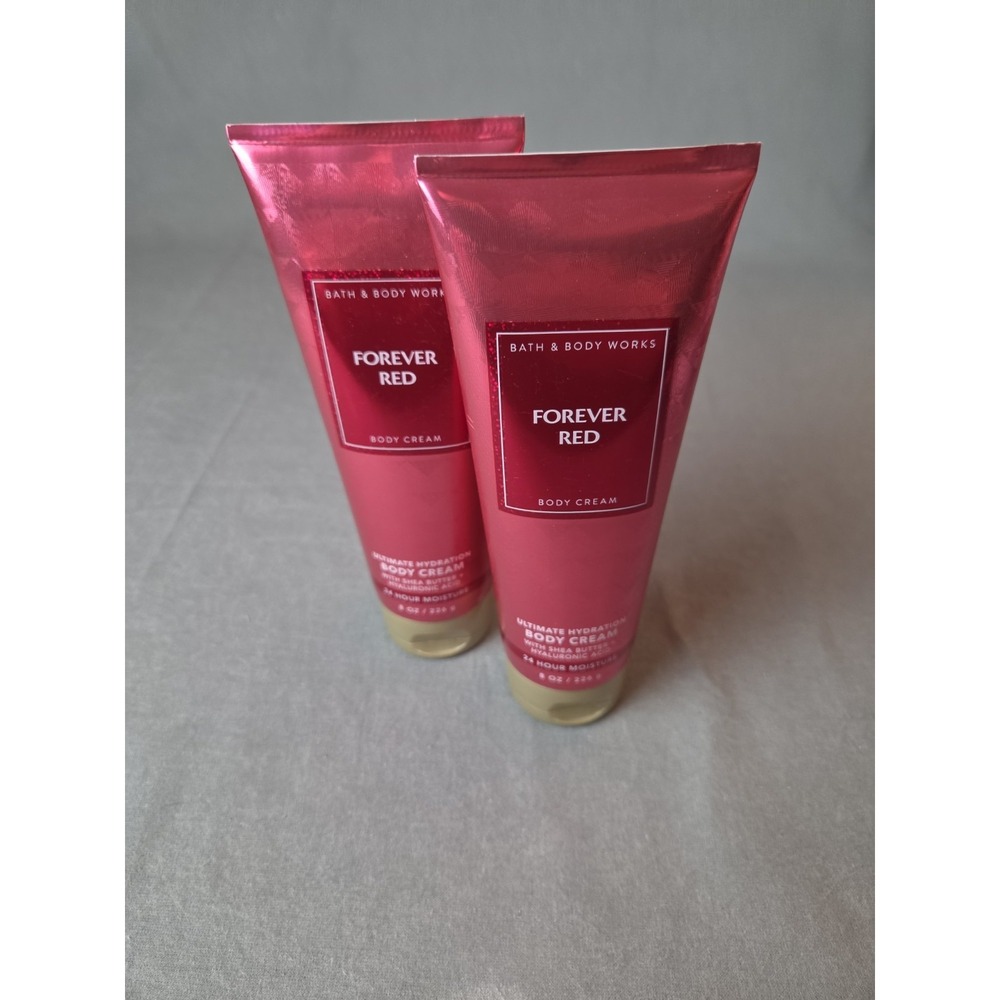 2-Pack NEW Forever Red 8 oz Ultimate Hydration Body Cream Bath & Body Works‎